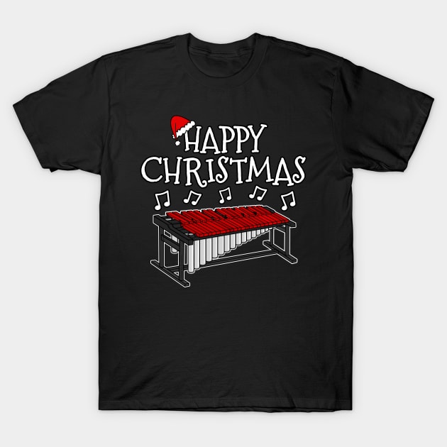 Christmas Marimba Marimbist Music Teacher Xmas 2022 T-Shirt by doodlerob